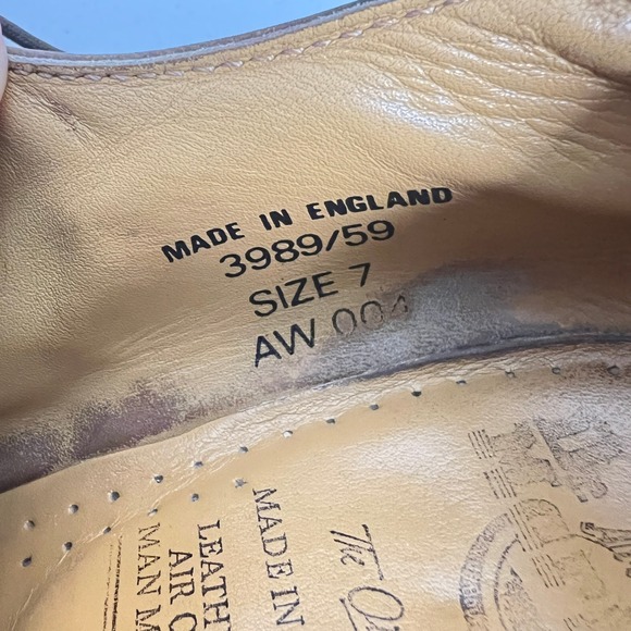 Dr Martens England 3989/59 Brown Leather Brogue Oxford Shoes Men's 7 - Picture 7 of 10